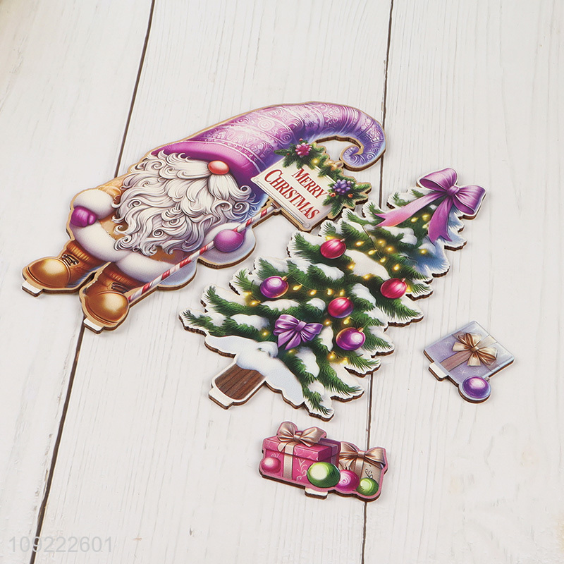 Hot Selling Wooden Christmas Table Decorations Wooden Christmas Table Centerpieces