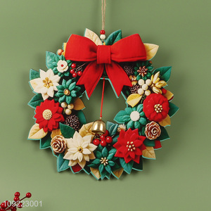 High Quality Wooden Christmas <em>Wreath</em> Christmas Tree Door Hanging Ornaments