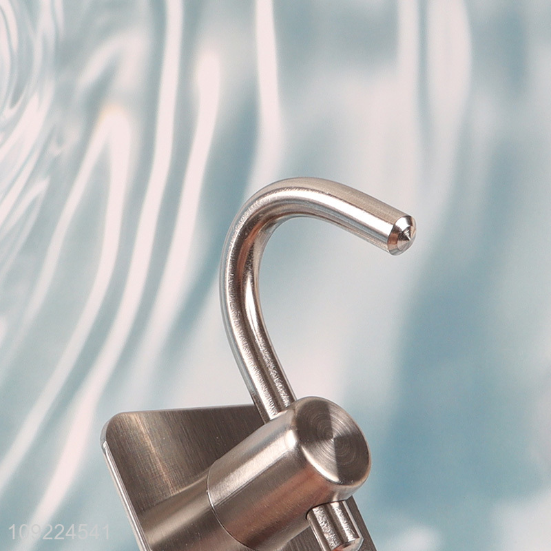 New Arrival Adhesive Hooks Stainless Steel Sticky On Wall Hooks