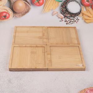 New Product Bamboo Serving Tray Food Snacks Fruits Serving Platter