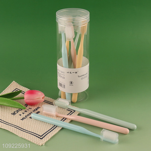 New arrival 8pcs soft bristle adult oral care  tooth cleaning toothbrush