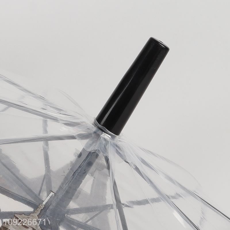 New Product Creative Windproof Umbrella Transparent Clear Umbrella for Walking