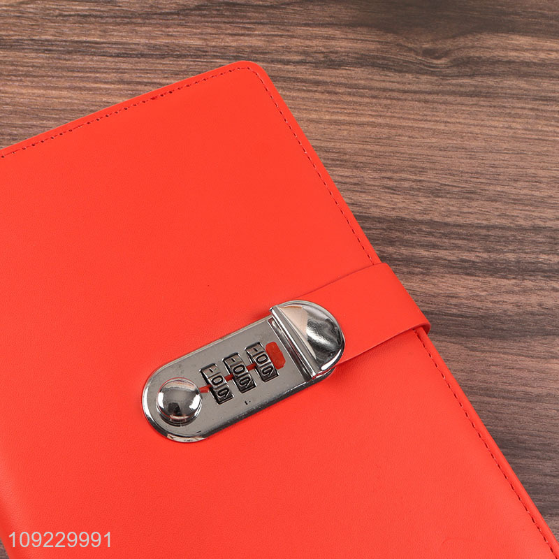 China Imports A5 Notebook Custom Size PU Leather Lined Journal Notebook