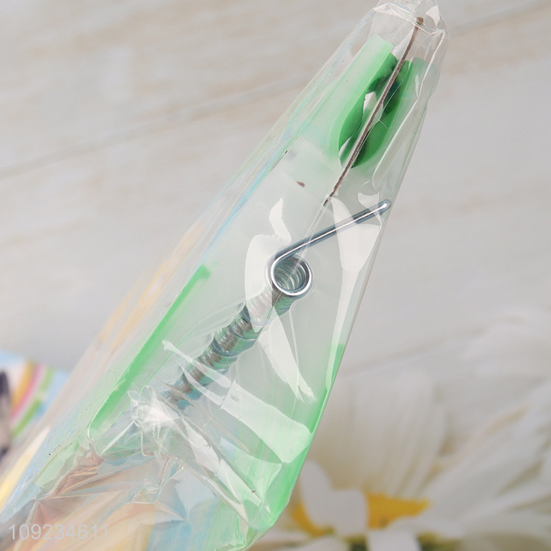 Factory price multicolor non-slip plastic clothes pegs clothes clips for sale