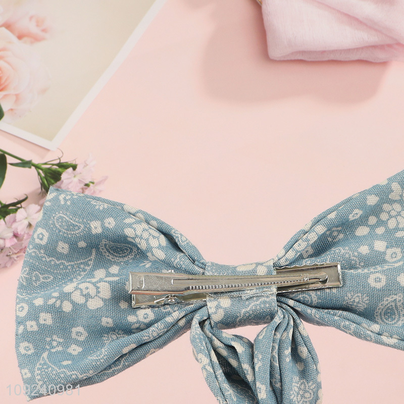 Factory Price Hair Bows Fashionable Bow Hair Clip for Women Girls