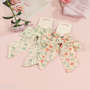 New Arrival Bow Hair Ties Elastic No Damage Ponytail Holders Fashion Bows