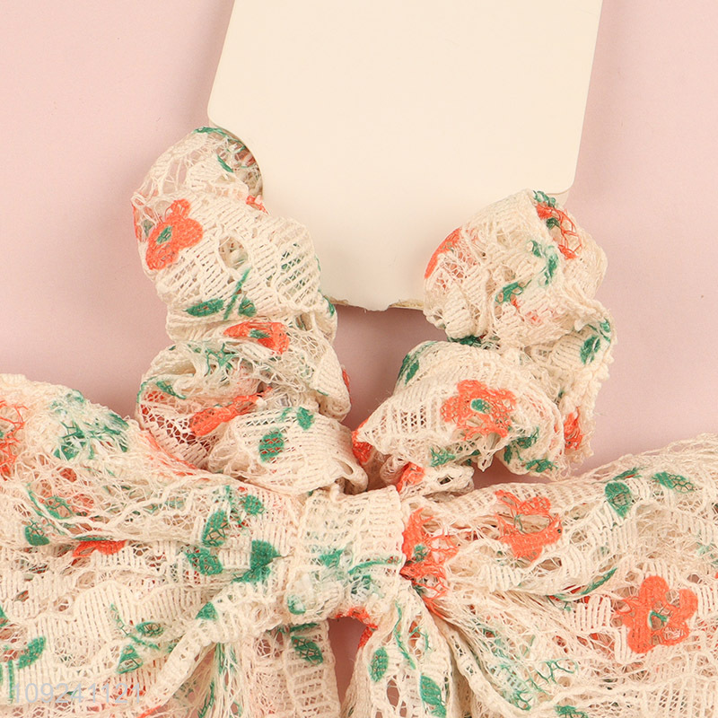 New Arrival Bow Hair Ties Elastic No Damage Ponytail Holders Fashion Bows