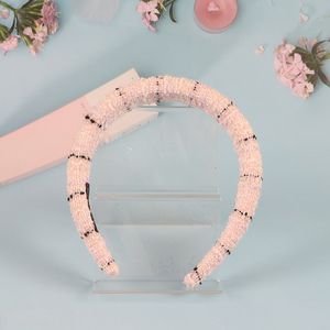 Good Quality Fashion Headband Elegant Headband Luxury Tweed Hair Hoop