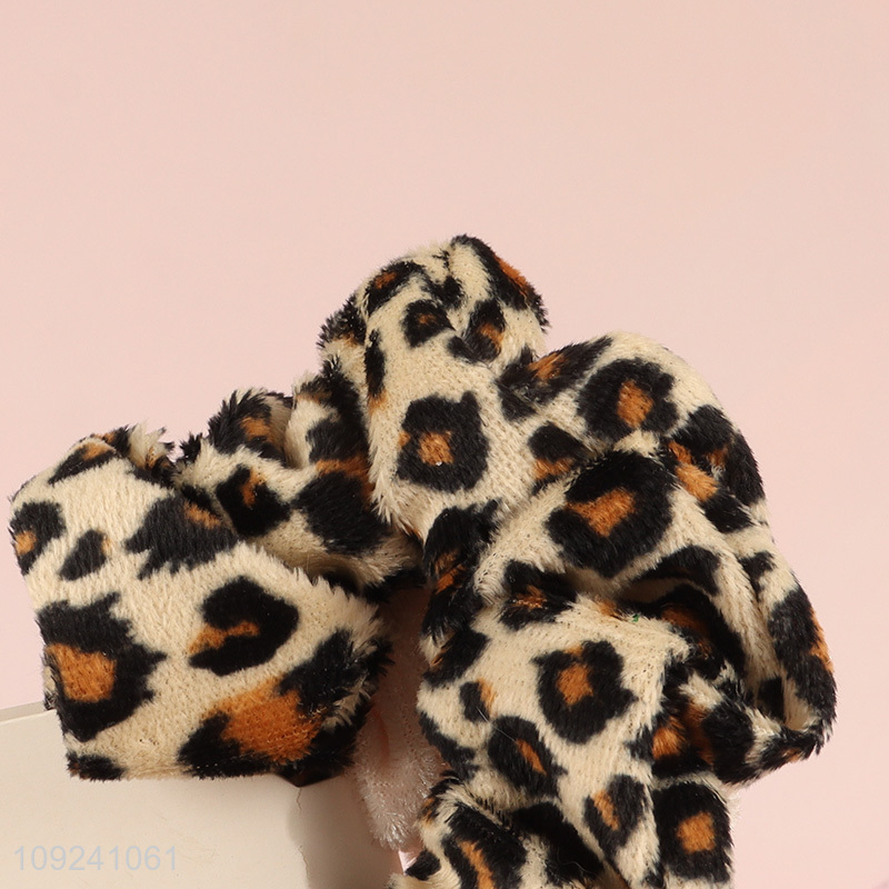 Wholesale 2 Pieces Fluffy Hair Scrunchies No Damage Hair Ties for Women