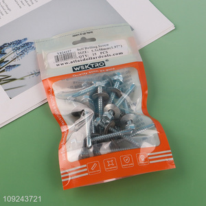 High Quality 15PCS Self Drilling Roofing Screws with Rubber Washers