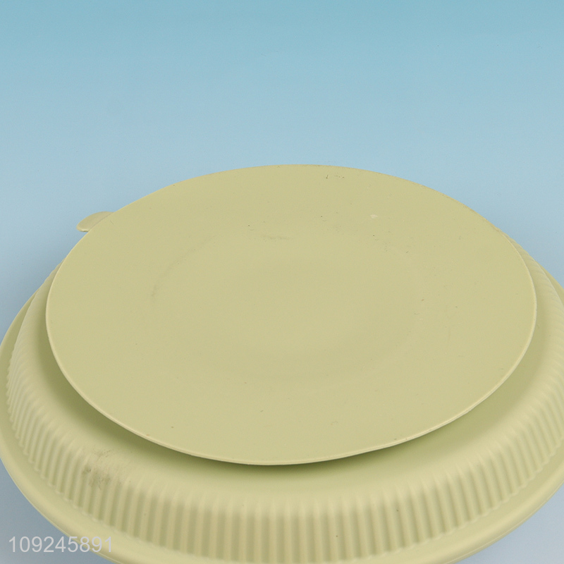 Hot selling round stainless steel tableware plate dinnerware plate wholesale