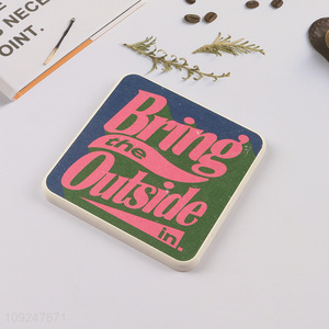 Good selling square quick dry cup coaster cup mat wholesale