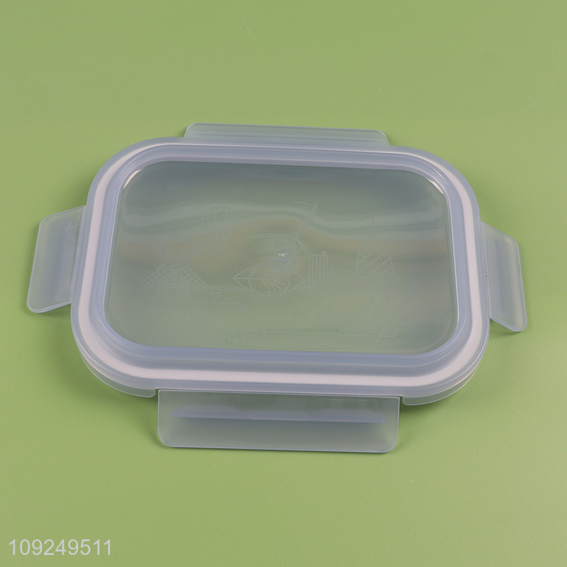 Top products rectangle clear glass food container preservation box for home kitchen