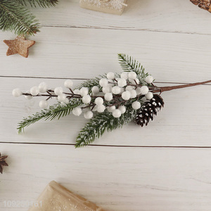 Wholesale Artificial Berry Stems Artificial Christmas Picks for Xmas Tree Decor