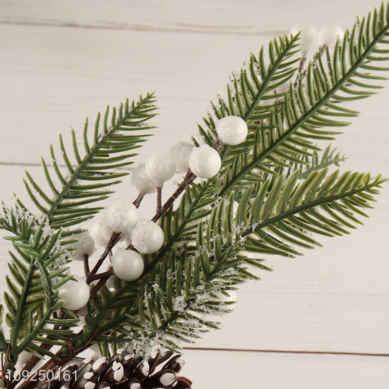 Wholesale Artificial Berry Stems Artificial Christmas Picks for Xmas Tree Decor