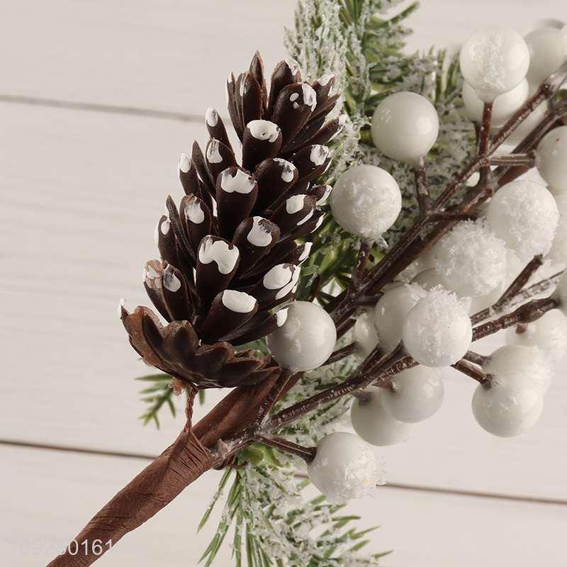 Wholesale Artificial Berry Stems Artificial Christmas Picks for Xmas Tree Decor