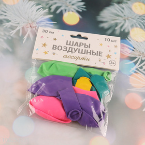 Factory Supply 10PCS Colorful Rubber Balloons for Birthday Baby Shower Party Decor