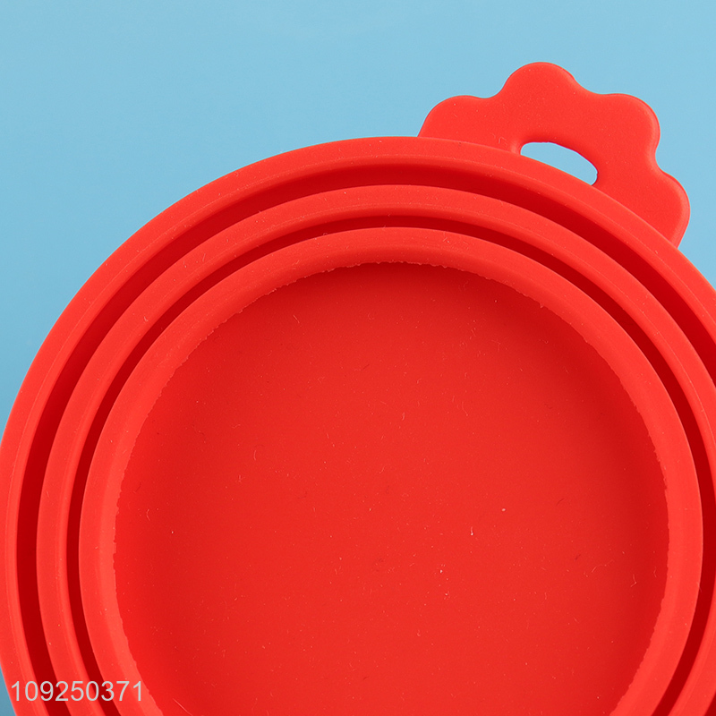 Online Wholesale Silicone Pet Food Can Cover Silicone Dog Cat Food Can Lid
