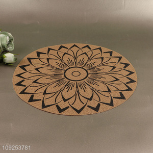 Factory price round desktop decor place mat <em>dinner</em> mat for sale