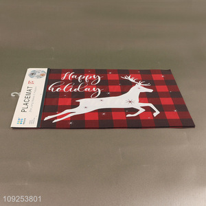 China factory rectangle christmas series place mat <em>dinner</em> mat for sale