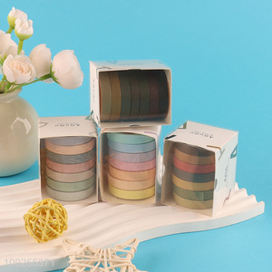 New Arrival 7 Rolls Solid Color Washi <em>Tape</em> Set Masking Tapes Set for DIY Arts Crafts
