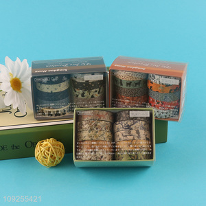Factory Price 10 Rolls Washi <em>Tape</em> Set Decorative Washi Tapes for Gift Wrapping Card Making