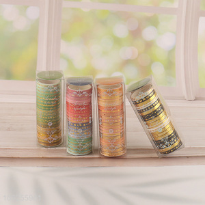 Good Quality 20 Rolls Washi <em>Tape</em> Set Gold Foil Masking Tapes Set for DIY Journaling