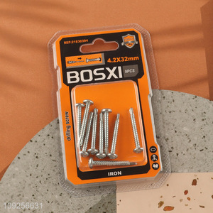 Hot Selling 8 Pieces Self Drilling Screws Set Iron Self Tapping Screws Set