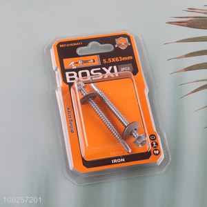 Factory Price 2 Pieces Iron Self Drilling Screws with Washer for Wood Plastic