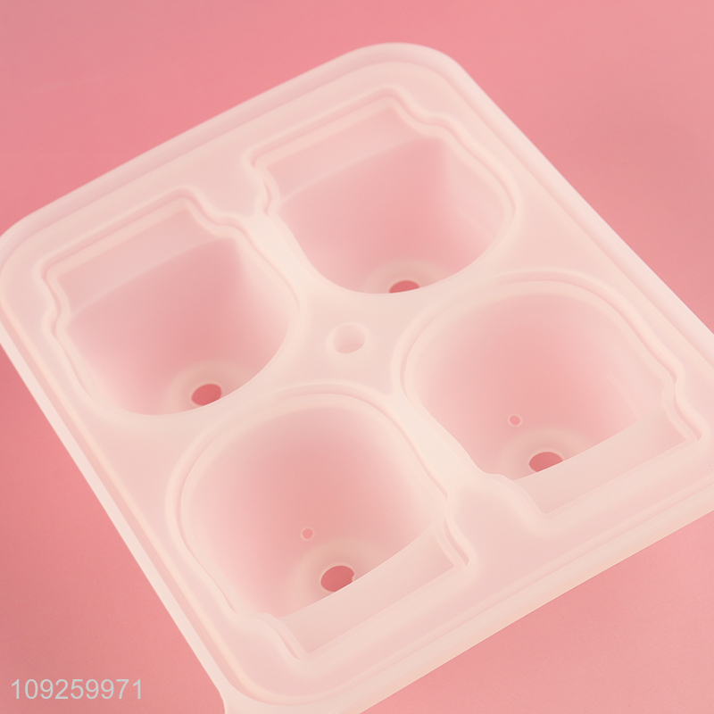 Hot Selling 3D Skull Silicone Ice Cube Molds Silicone Ice Cube Tray
