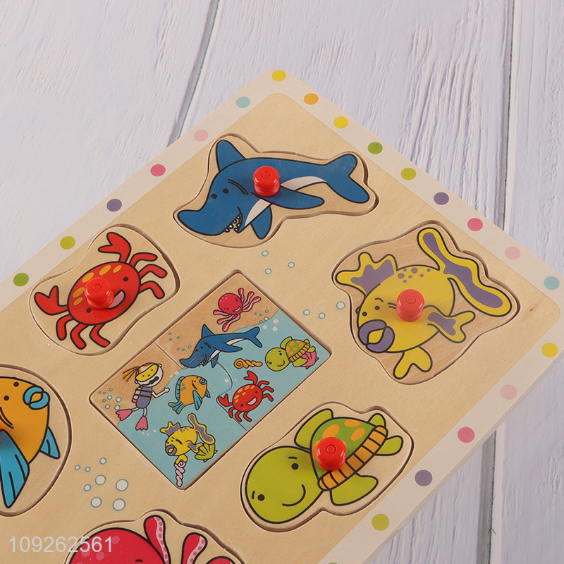 Popular products creative children wooden puzzle toys educational toys for sale