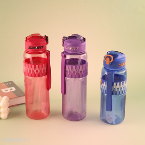 New Product Plastic Water Bottle Portable Leak Proof Plastic Sport Water Bottle