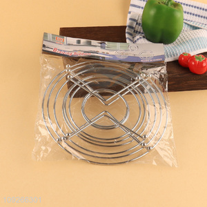 Wholesale 3 Pieces Round Metal Wire Trivets Pot Holders for Hot Dishes Pots Pans
