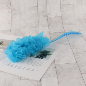 Hot products reusable bath flower bath ball with long handle