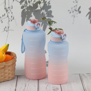 New Product 1500 2000ML Plastic Water Bottle Custom Logo Portable Water Bottle