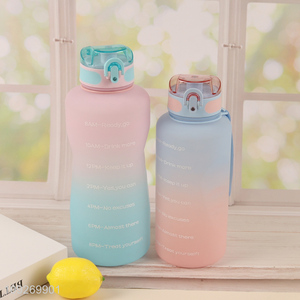New Arrival 1500 2000ML Plastic Water Bottle Portable Leak Proof Water Bottle
