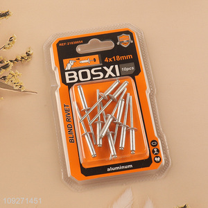 Factory supply metal 4*18mm blind rivet hardware accessories