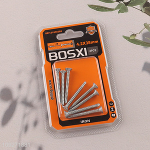 Yiwu market 8pcs woodworking construction site iron nail drilling screw