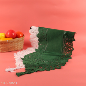 Yiwu market multicolor polyester table runner table decoration