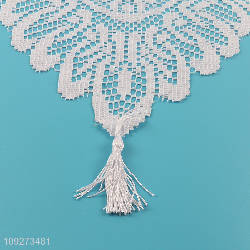 Top sale hollow polyester table runner table decoration for restaurant