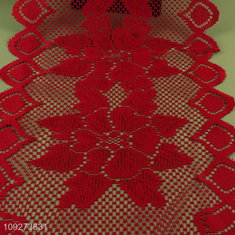 Hot products red polyester table runner table decoration table flags