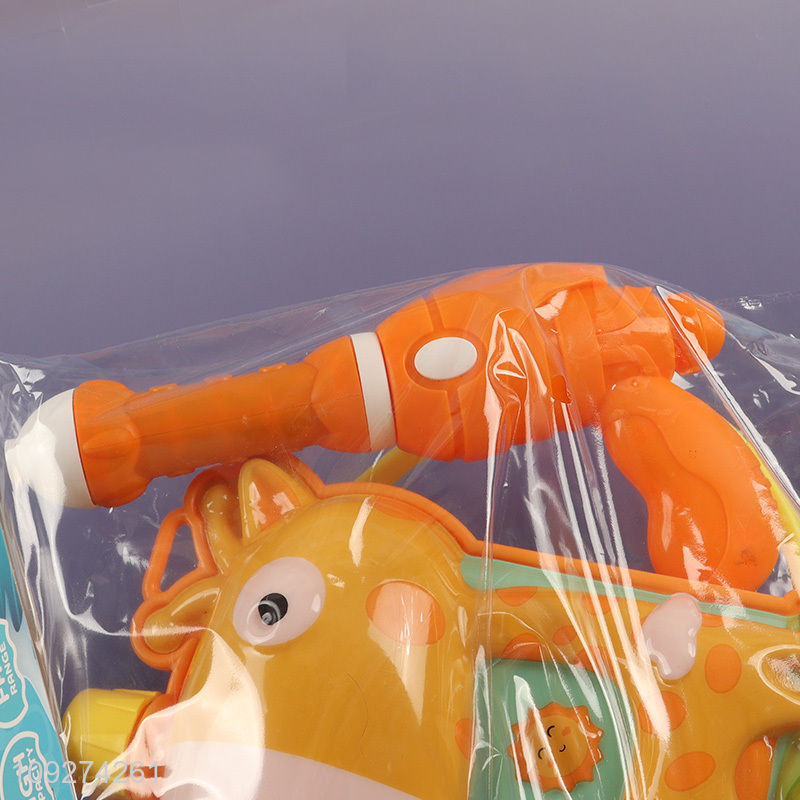 Top selling shooting games kids backpack water gun toy