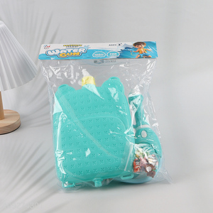 Online wholesale cartoon animal diy kids backpack water gun toy