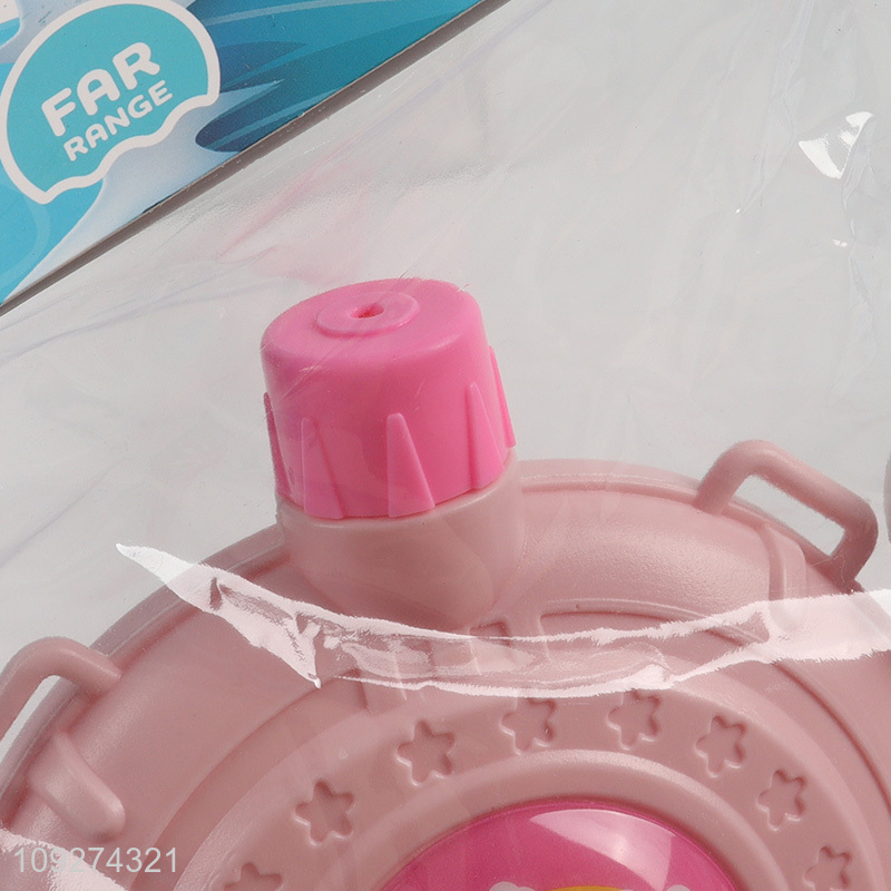 Popular products pink diy kids backpack water gun toy