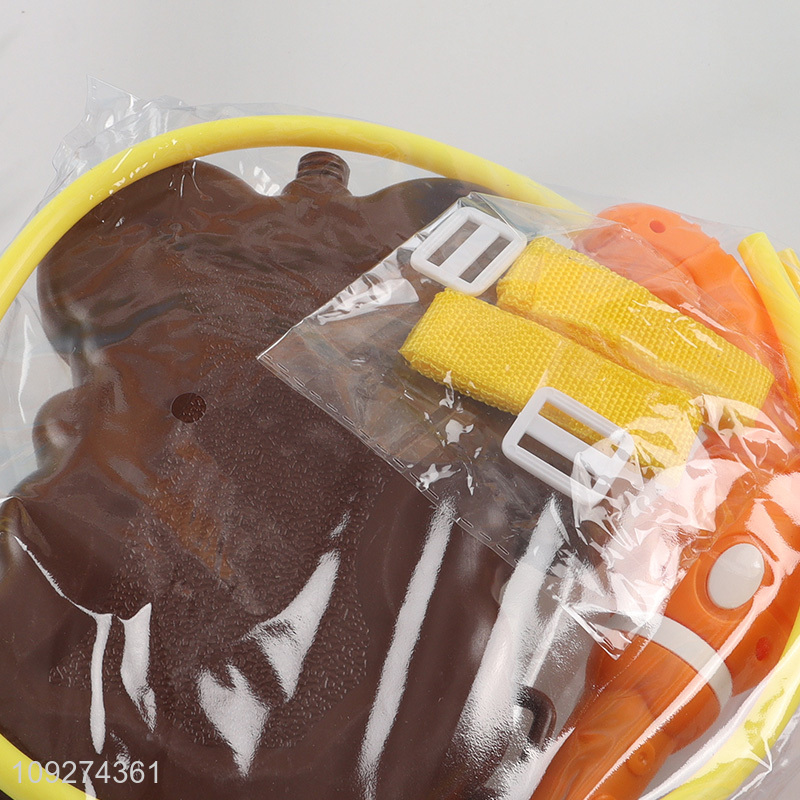 Low price cartoon dinosaur kids backpack water gun toy