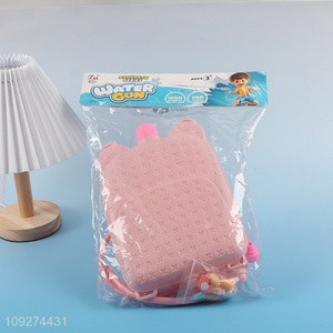 New arrival pink diy kids backpack water gun toy