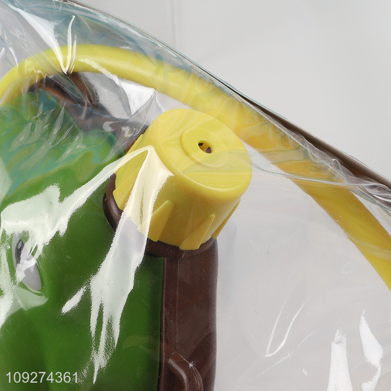 Low price cartoon dinosaur kids backpack water gun toy