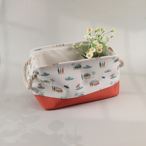 Hot selling polyester storage basket storage container with handle