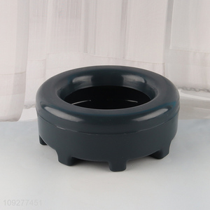 Hot selling plastic round pet feeder pet bowl wholesale