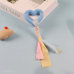 China products heart shape pet chew toys teething toys for sale